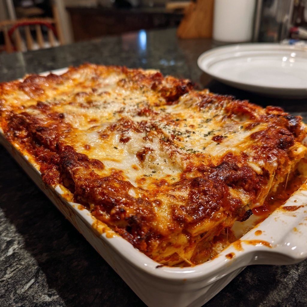 Sunday Baked Eggplant Parmesan