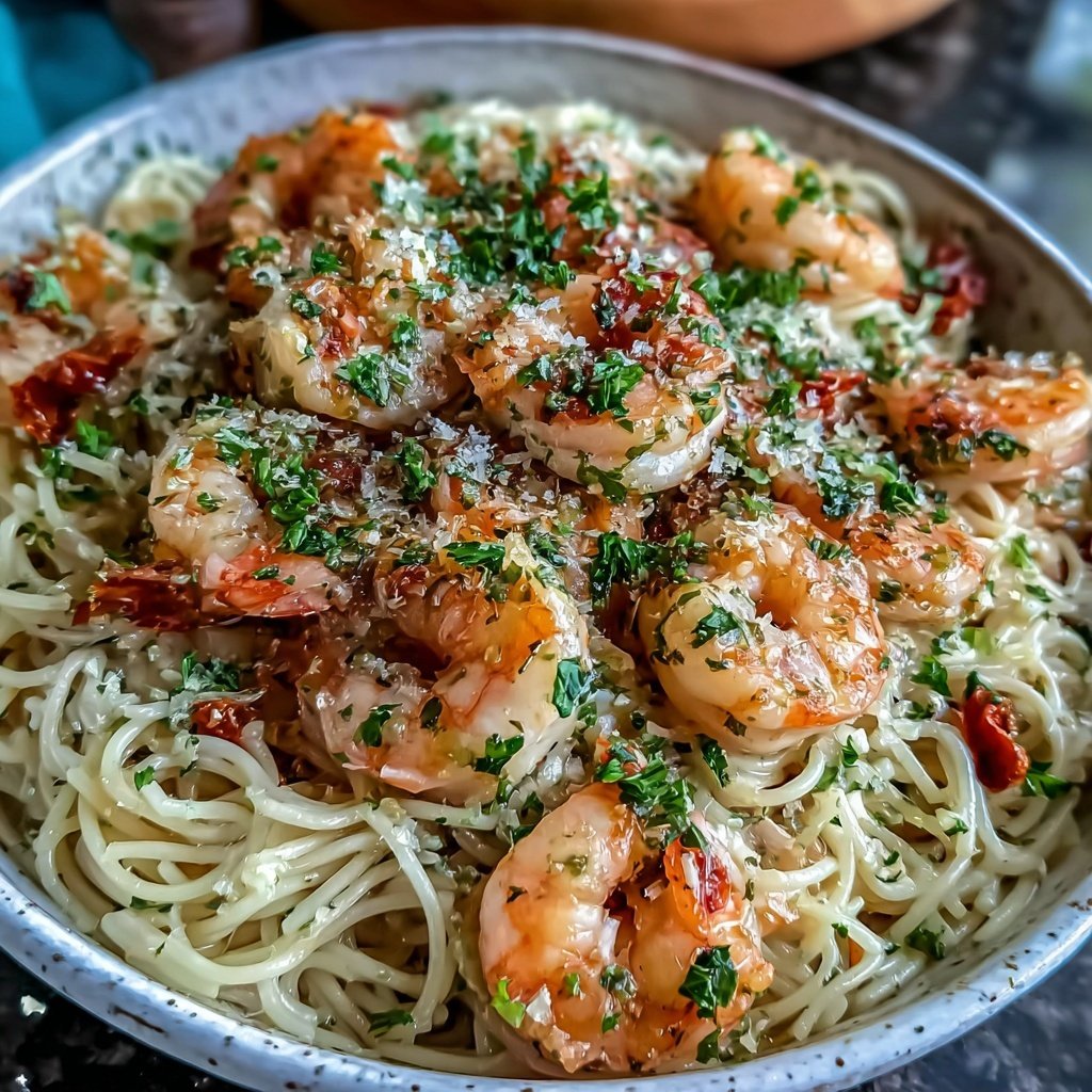 Shrimp Scampi With Angel Hair Pasta