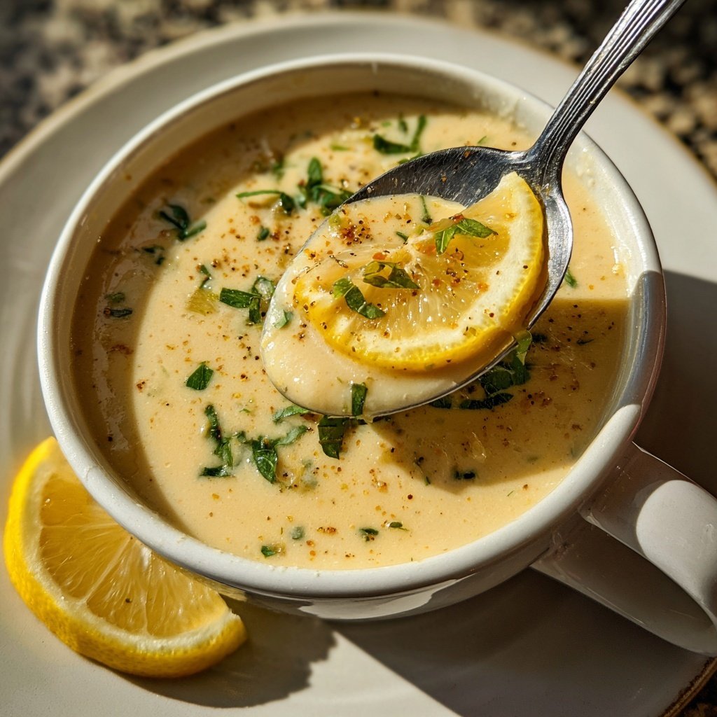 Creamy Lemon White Bean Soup