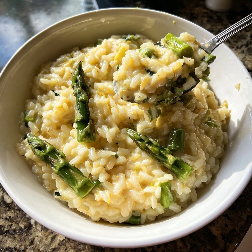 Romantic Asparagus Lemon Risotto