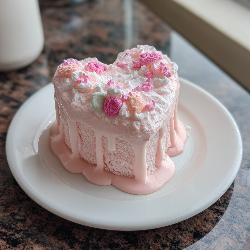 Mini Heart Cake with Rose Flavor