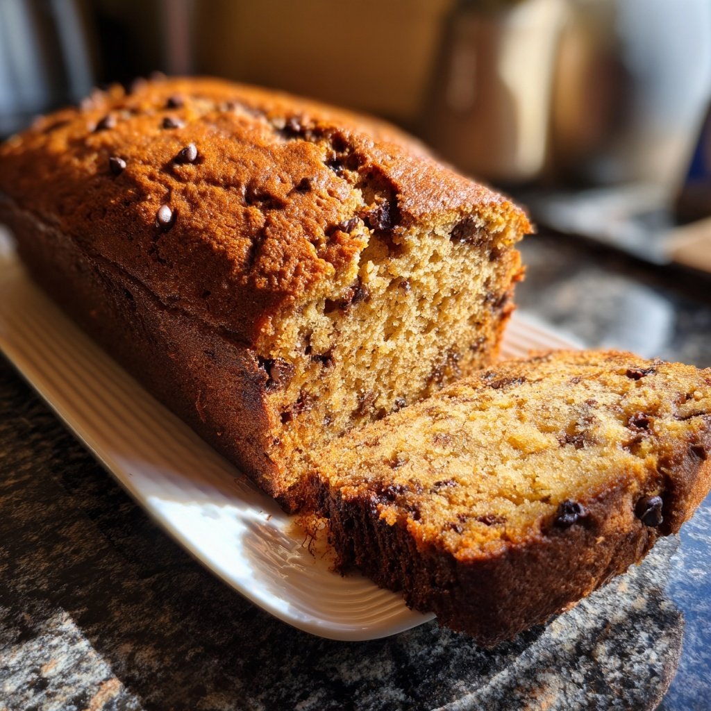 Banana Bread with Mini Chocolate Chips Recipe