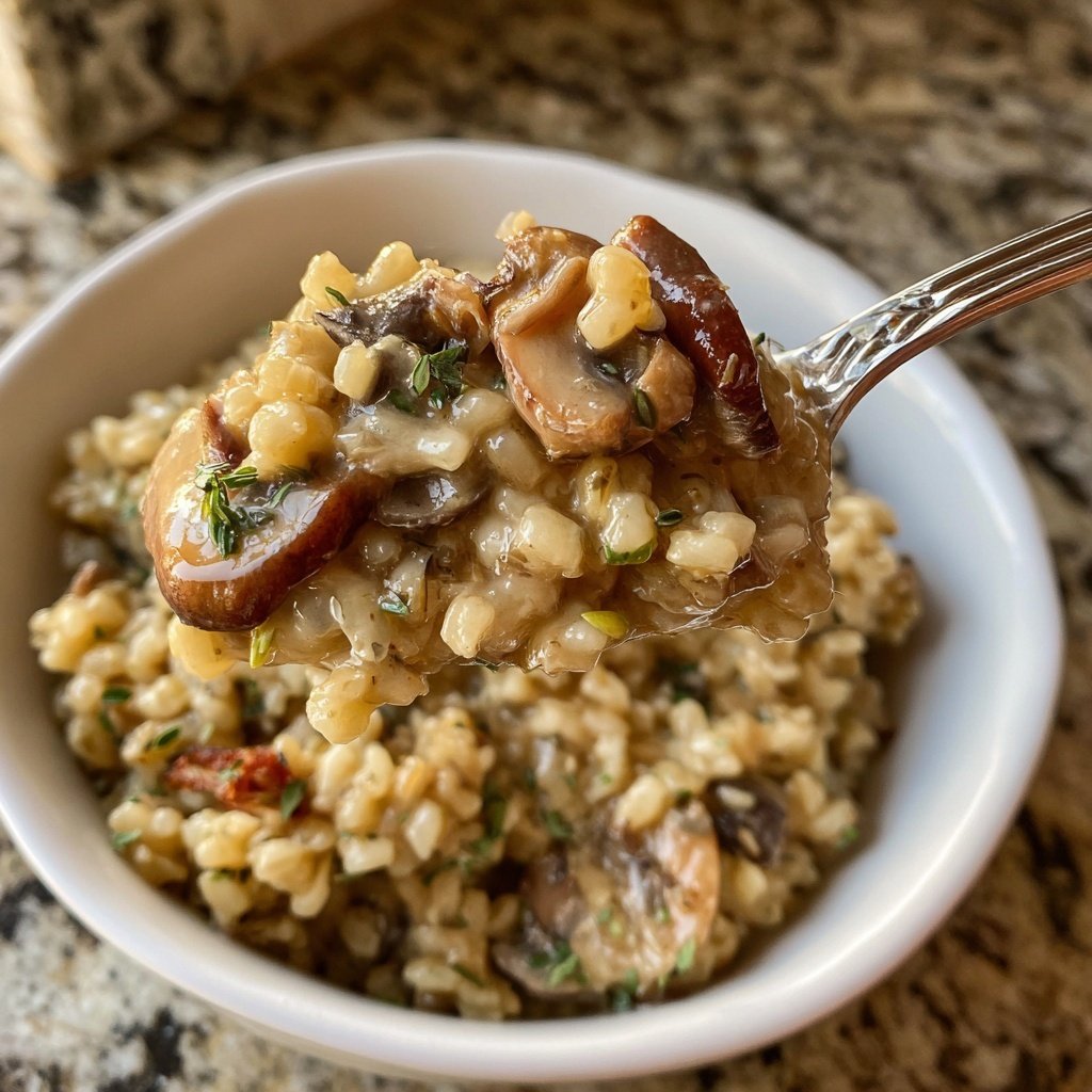 Creamy Mushroom Barley Bowl