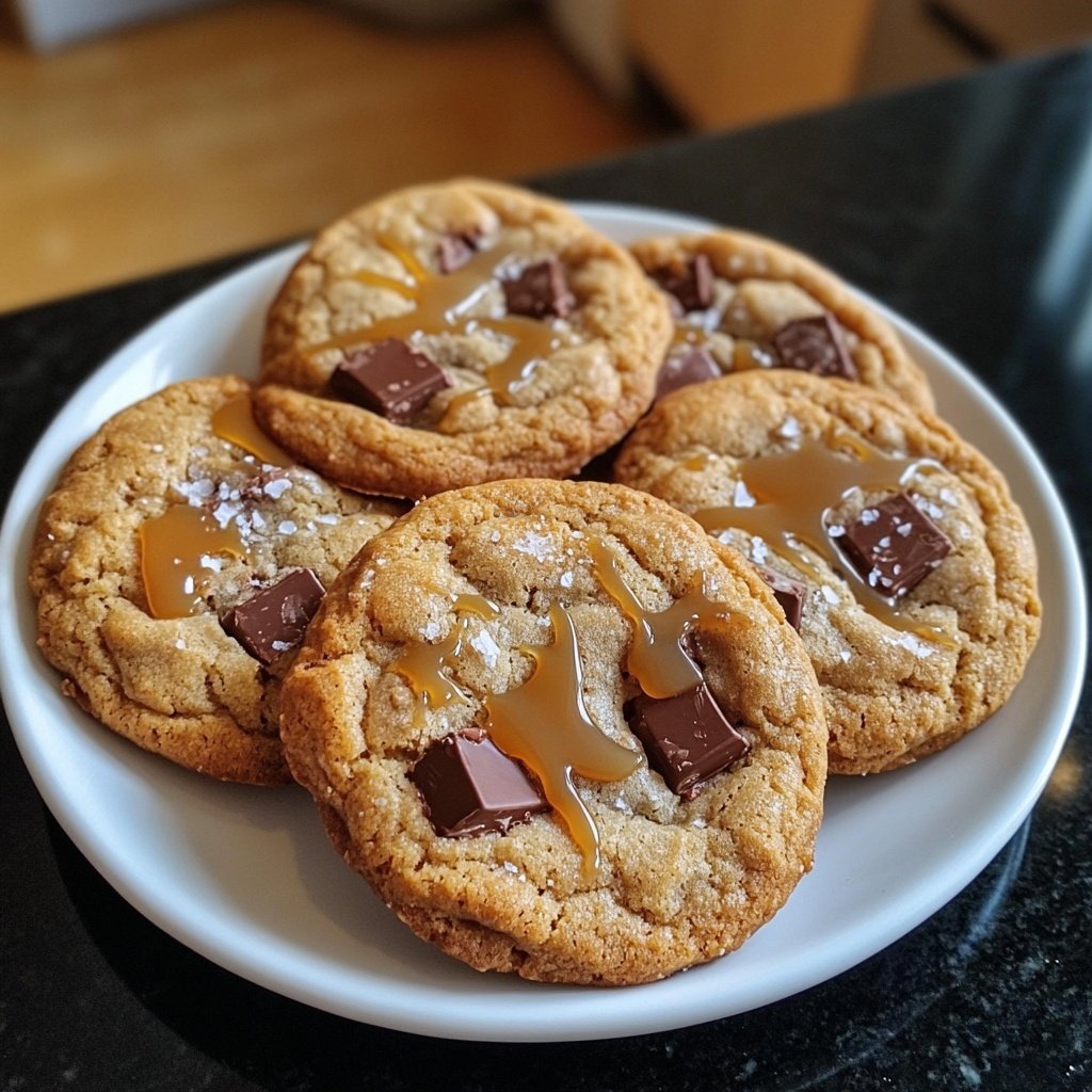 Salted Caramel Chocolate Cookies
