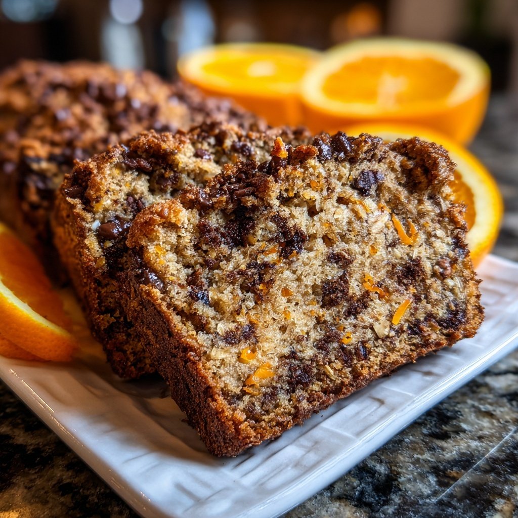 Chocolate Orange Oat Snack Loaf