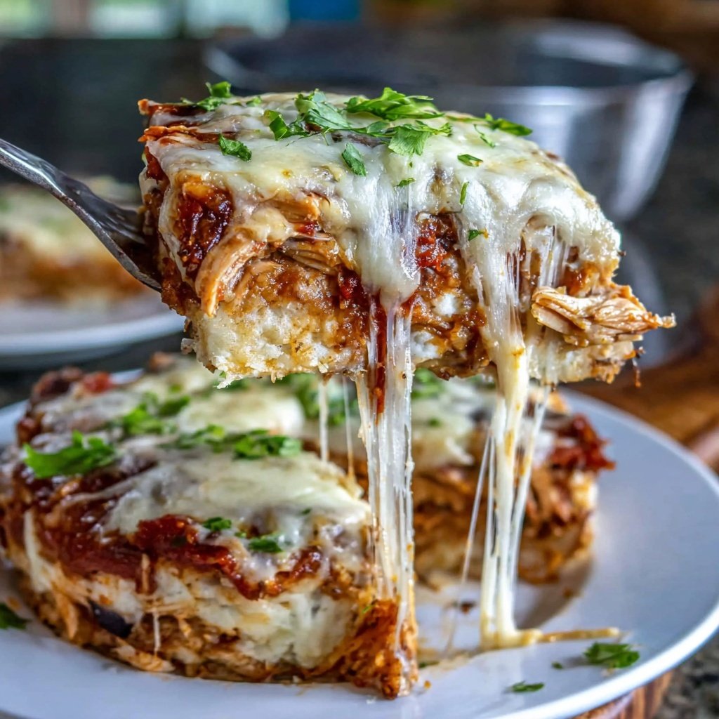 Shredded Chicken Enchilada Casserole