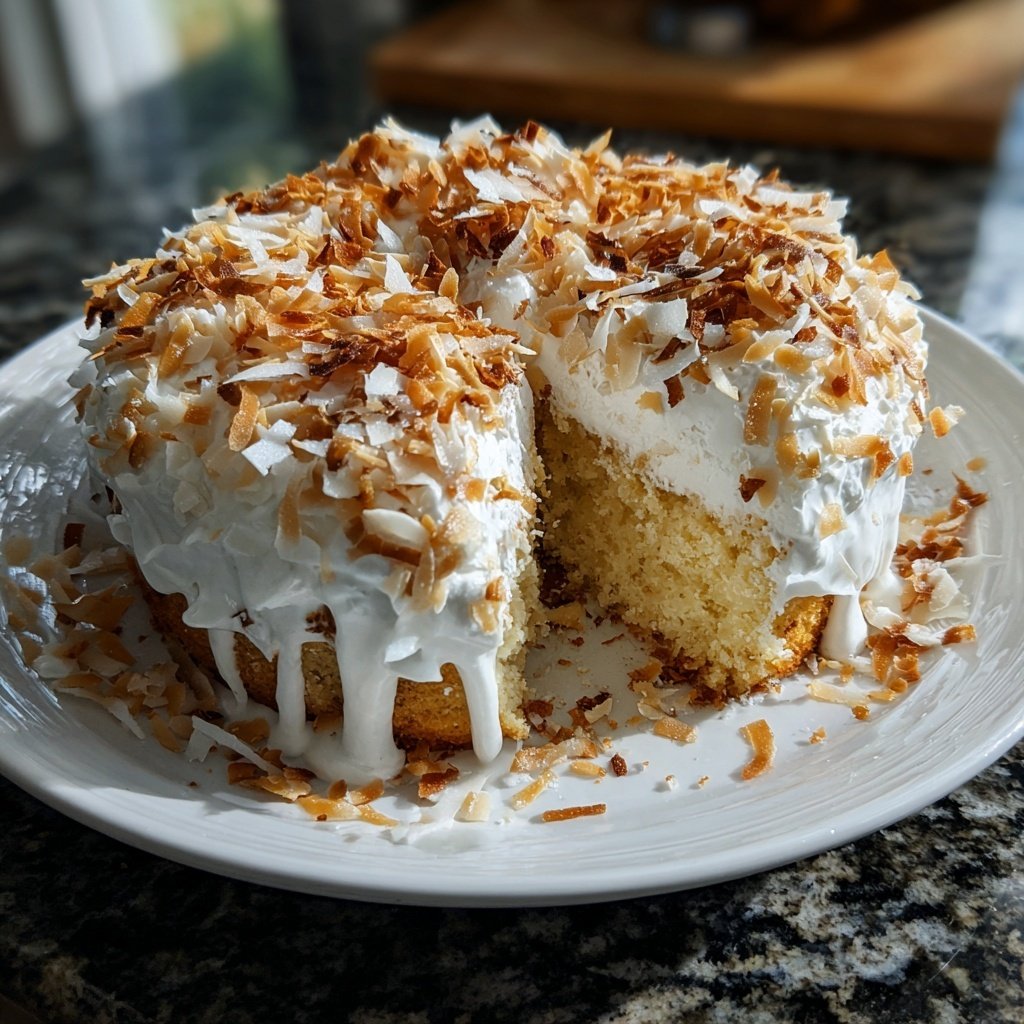 Mini Heart Cake with Coconut Cream